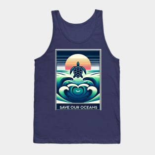 Save Our Oceans Sea Turtle Tank Top